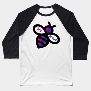 Bee Proud - Bisexual Flag bees Baseball T-Shirt